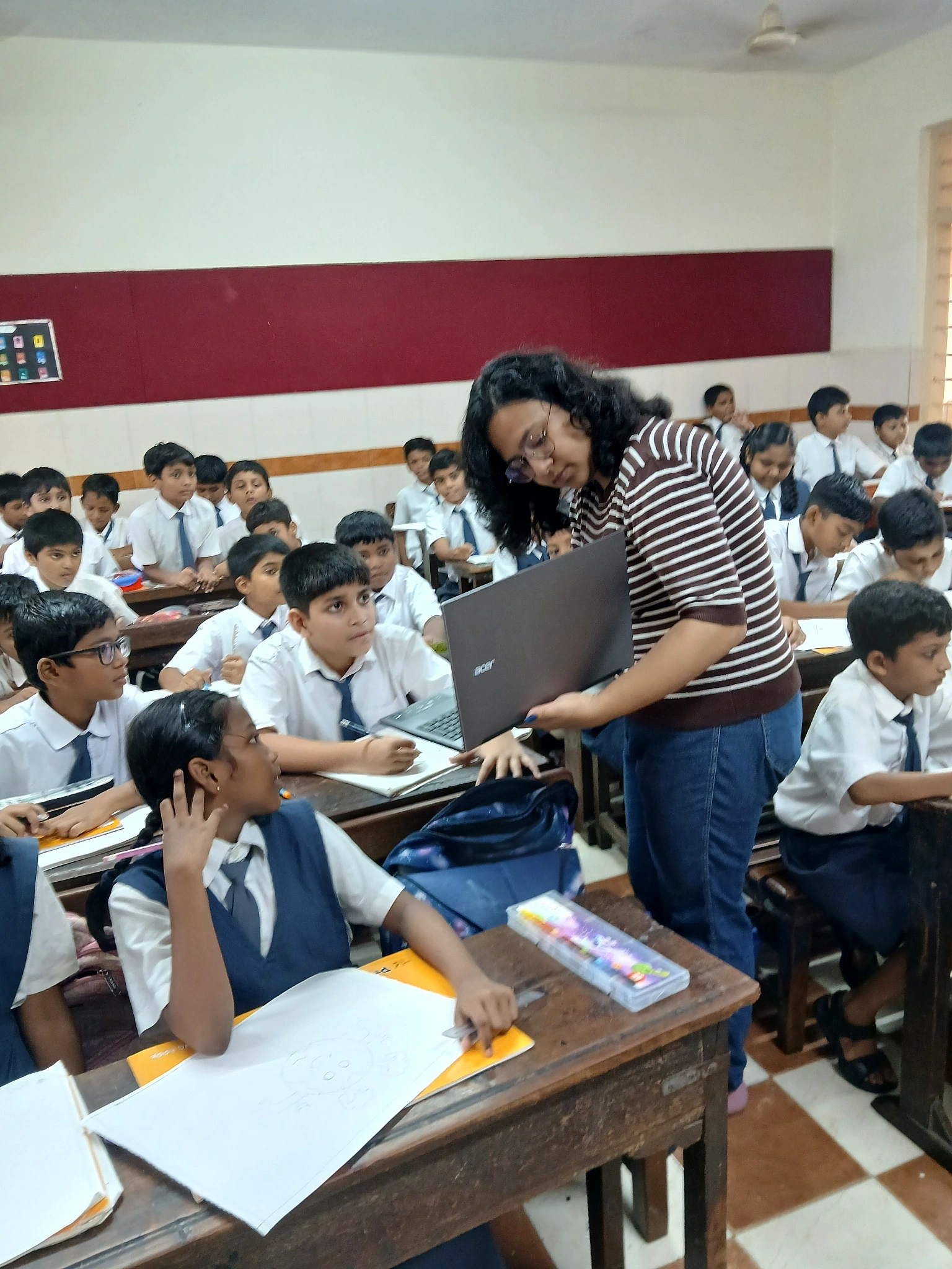 A classroom engagement in progress